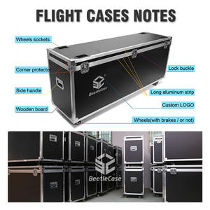 OEM Großer <span class=keywords><strong>Aluminium</strong></span>-Flightcase für LCD-TV Digital Signage Hochbelastbarer Schutz IP65-Zertifiziert Doppelte Spinner-Räder Anpassbar - Product Image 4
