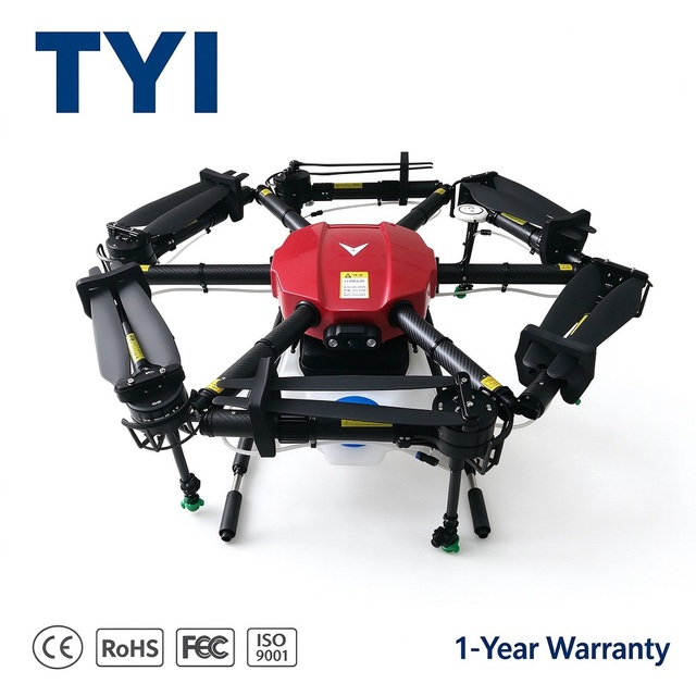 TYI 16L 6 Axis GPS Agricultural Sprayer Drone Foldable Terrain Following Crop Sprayer Fertilizer Seeding Spraying UAV