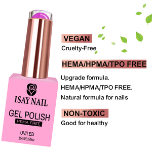 เจลทาเล็บสำหรับร้านทำเล็บ ปราศจากสาร Hema และ TPO ปลอดสารพิษ ป้องกันรังสียูวี ขนาด 15 มล. คุณภาพสูง มี 1000 สี รับผลิตแบบ OEM/ODM ขายส่งจากโรงงาน รับผลิตแบรนด์ส่วนตัว <span class=keywords><strong>ISAY</strong></span> - Product Image 3