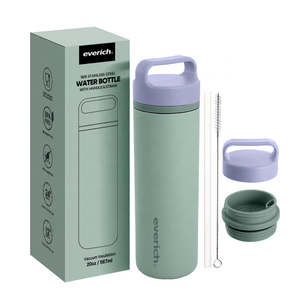 ODM双壁水果输液水瓶304真空不锈钢定制品牌颜色保持冷热水瓶 - Product Image 1