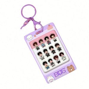 <b>Customized</b> Strars Character Keyring Acrylic High Quality <b>Keychain</b> with Pendant Favorite Star Idol Keyholders - Product Image 4