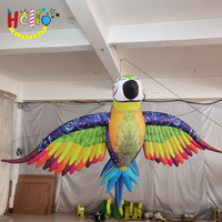 Décoration de scène Perroquet gonflable Tropical Blow up Pet Ara Flying Inflatable Jungle Birds