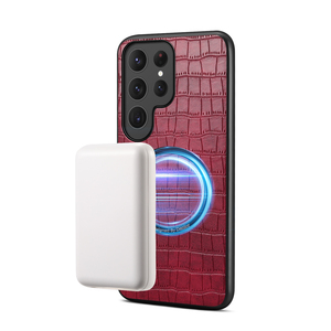 Denior Ultra-slim Lightweight Minimalist Profile Build Premium Faux Croc Skin Magnetic Shell for <strong>Samsung</strong> S26 S25 S24 S23 Series - Product Image 4