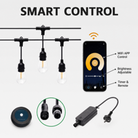 Guirlandes lumineuses LED certifiées SAA RCM, extérieur, IP65, étanches, commande intelligente par application, lumières de jardin, 12V, basse tension, prise AU