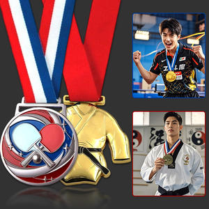 מותאם אישית מדליות אומנויות לחימה עם סרטים קארטה ג 'ודו טאקוונדו, דינמי & כבוד תחרויות וטקסי פרסים - Product Image 5