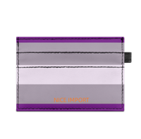 Greysexual Rainbow Slim Doppelseitig bedruckter Kartenhalter, tragbarer Kreditkartenhalter aus PU-Leder für Männer und Frauen