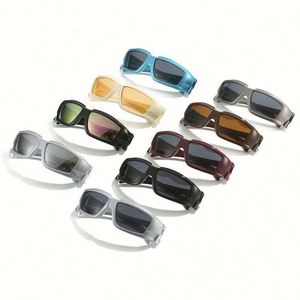 Lunettes de soleil rectangulaires Y2K tendance 2023 pour le cyclisme et les sports de plein air, style punk, pour hommes et femmes - Product Image 5