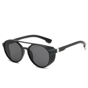 ホットレトロクラシックスチームパンクファッションサングラスメンズリバー2021カスタムロゴlentes de sol eyewear sun