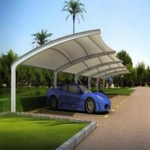 Abri de voiture cantilever à structure tendue, auvent de stationnement, abri de voiture à cadre galvanisé - Product Image 5