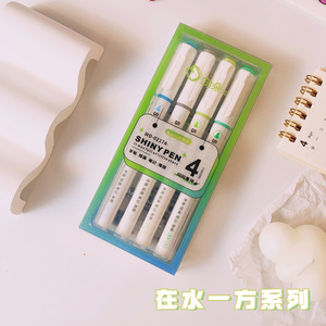 Chất Lượng Cao Lấp Lánh Sao Sinh Viên Ánh Sáng <span class=keywords><strong>4</strong></span> Trong 1 Bút Màu Tranh Doodle Máy Tính Xách Tay Tập Trung Đánh Dấu <span class=keywords><strong>Highlighter</strong></span> Bút - Product Image 6