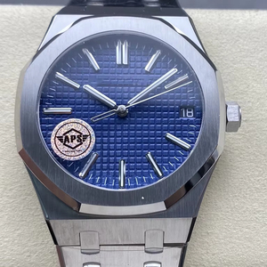 Reloj Mecánico de Lujo, Super Calidad, Resistente al Agua, 41mm, Fábrica APS, Movimiento 4302, 15510, Zafiro Resistente al Agua, Audemars, Azul - Product Image 1