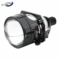 Lentille de projecteur LED 2,5 pouces 12V 100W 5800K 6000LM, lentille de phare OEM à coupelle unique, ajustement universel