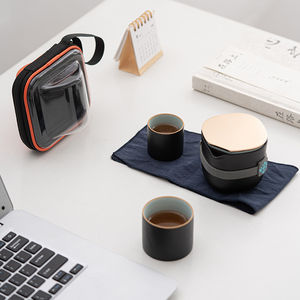 Petite théière Portable en fleur de <span class=keywords><strong>cerisier</strong></span> avec passoire, Style <span class=keywords><strong>japonais</strong></span>, ensemble de tasses à thé d'extérieur à emporter, coffret cadeau, tasse à thé et tasse - Product Image 5