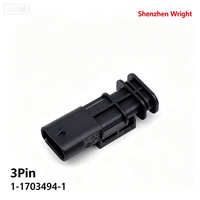 Connecteur Premium TE 1-1703494-1 Mâle 3 Broches 4mm, Boîtier d'Extrémité de Câble pour Faisceaux de Câblage Automobile, Accessoires et Bornes