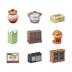 เฟอร์นิเจอร์จิ๋ววินเทจงานเรซิ่น ของตกแต่งบ้านสไตล์ย้อนยุค สำหรับบ้านตุ๊กตาและตกแต่งฉากบนโต๊ะทำงาน - Product Image 5