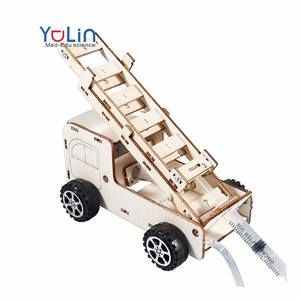 Juguetes para niños educativos ciencia física experimento tecnología conjunto DIY escalera aérea hidráulica camión modelo Juguetes - Product Image 1