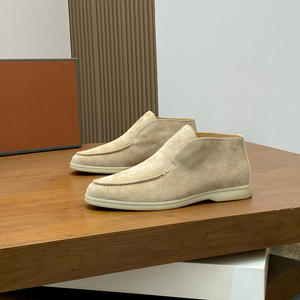 Zapatos de Hombre de Estilo Europeo de Alta Gama, Botines Cortos de Otoño, Nuevos, de Cuero Genuino, con Suela Gruesa, Transpirables, Estilo <span class=keywords><strong>Chelsea</strong></span> - Product Image 2