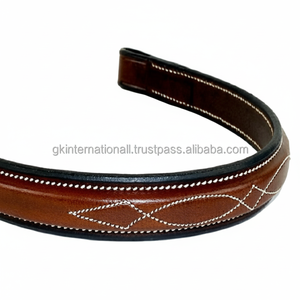 Ustomized-banda para cejas de cuero auténtico, banda para cejas de caballo en color negro o Avana - Product Image 1