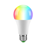 Ampoules intelligentes à télécommande très vendues, ampoules LED intelligentes Wi-Fi RGB couleur 9W SMD Meross, ampoule intelligente rechargeable