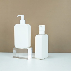 Hot Sale Shower Gel Plastic <b>Pump</b> <b>Bottle</b> 250ml 350ml 500ml Silk Screen logo White Shampoo PE Plastic <b>Bottle</b> with <b>Pump</b> Cap - Product Image 1