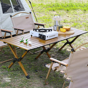 Nhà Máy Bán buôn OEM ODM nhiều người lớn CuộN Top ngoài trời Hợp kim nhôm Cắm Trại Dã ngoại ổn định bảng - Product Image 2