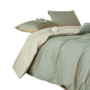 Juego de Ropa de Cama de Lujo Personalizable, Funda de Edredón de Algodón Puro de Color Sólido, Juego de Sábanas de Lujo al por Mayor - Product Image 5