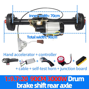 Kit de Eje Trasero para Triciclo Eléctrico con Motor sin Escobillas BL de 90 cm, 3000 W, 60 V, 72 V, Personalizado de Fábrica, <span class=keywords><strong>Diferencial</strong></span>, Freno de Tambor 200 - Product Image 2