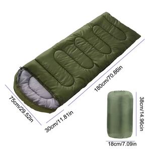 Sac de couchage d'extérieur pour adultes, homme et femme, épais et chaud, portable, pour le printemps et l'automne - Product Image 2