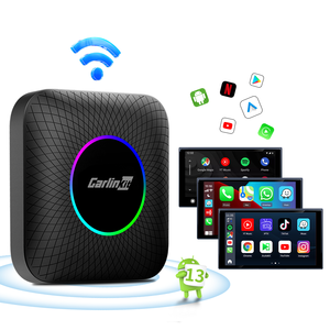 Carlinkit 8 128Gb Tbox ambiente Ai Box Android Auto Wireless Carplay Box flusso per Auto a giocare con Sim Neflfix dispositivo per il gioco di Auto - Product Image 1
