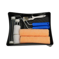 Kit de peinture industriel DIY pour la maison - Rouleau en acier inoxydable de 9 pouces, bac en plastique polyester, surface en laine tricotée, garantie 3 ans, OEM