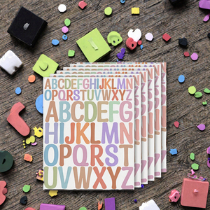 Pegatinas de Letras y Números de Vinilo Impermeables, Adhesivos de Alfabeto Autoadhesivos, Etiquetas Reutilizables para Diario, Manualidades, Decoración de Tazas - Product Image 3