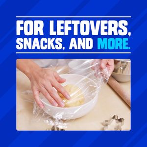 Ziploc Premium <b>Plastic</b> <b>Wrap</b> 100 Sq Ft Food Storage Freshness Preservation Kitchen Use - Product Image 5