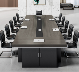 कॉन्फ्रेंस टेबल सरल लंबी पट्टी टेबल कुर्सी संयोजन स्टाफ डेस्क - Product Image 3