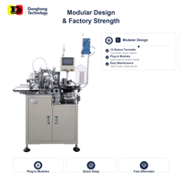 Machine d'enroulement entièrement automatique pour inducteurs de puces CD avec pompe à engrenages PLC, roulement DH, 220V 3.5KW, garantie 1 an, origine Guangdong