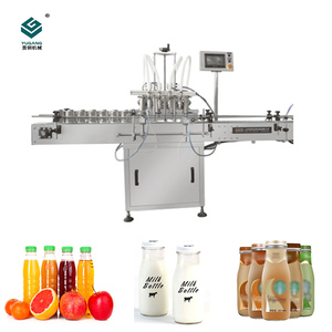 Tự Động Thép Không Gỉ 304/316 Thủy Tinh Chai Nhựa 4 Đầu Chất Tẩy Rửa Nước Trái Cây Sữa Dầu Dừa Ăn Được Máy Làm Đầy Dầu Chất Lỏng - Product Image 1