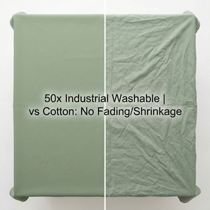 Nappe de banquet en polyester filé, imperméable, écologique, personnalisable, ronde de 132 pouces, lavable, nappes de mariage - Product Image 4