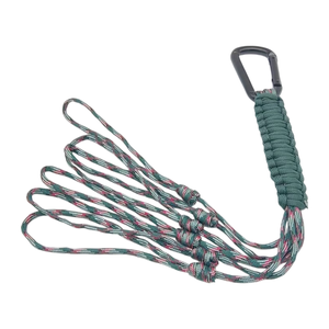 Sangle de rangement portable en paracorde tressée à 7 brins avec boucle métallique pour équipement de camping et de randonnée en extérieur - Product Image 3