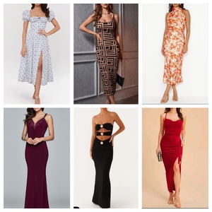 Vente directe usine – Robe longue d'été en mousseline imprimée numériquement, grande taille, décontractée pour femme - Product Image 6