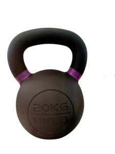 Commercio all'ingrosso della fabbrica polvere rivestito in ghisa Kettlebell con <span class=keywords><strong>Scrip</strong></span> di colore per allenamento in palestra - Product Image 4