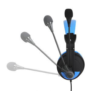 Cuffie musicali con cavo USB personalizzato con microfono con pulsante di disattivazione per Call Center dell'ufficio - Product Image 4