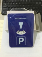 NBT Véhicule Voiture Disque de stationnement Minuterie Horloge Affichage de l'heure d'arrivée Disque en plastique Outils de temps de stationnement Horloge de stationnement portable pour voiture
