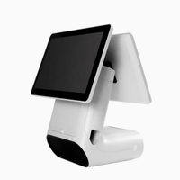 Terminal Punto de Venta WUXIN Todo en Uno de 15.6 Pulgadas con Windows y Android, Caja Registradora, Tableta con Pantalla Táctil e Impresora para Sistemas de Venta Minorista