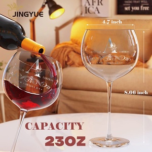 Copa de Vino de Cristal de 23oz Hecha a Mano con Forma de Globo, con Logotipo Personalizado, Regalo para Damas de Honor, Cumpleaños, Boda, Navidad, Cóctel de Ginebra - Product Image 4