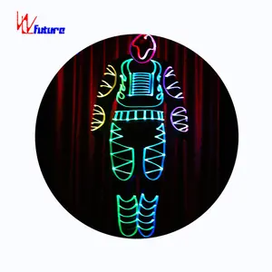 ZUKUNFT LED Kostüm Roboter ziehen Aufmerksamkeit LED Anzug, Lichter LED Tanz kostüme Stelzen Roboter Maskottchen Kostüm