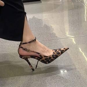 Nuove <span class=keywords><strong>Scarpe</strong></span> <span class=keywords><strong>Eleganti</strong></span> Leopardate a Punta Chiusa con Tacco a Spillo Primavera Estate 2025 da <span class=keywords><strong>Donna</strong></span> per Feste e Appuntamenti all'Aperto - Product Image 5