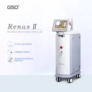 Equipo láser de co2 fraccional, máquina de eliminación de cicatrices de acné, Erbium, 1550nm