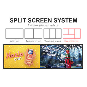 Écran LCD à bande ultra large pour supermarché Affichage numérique des <span class=keywords><strong>prix</strong></span> sur étagère 23 28 35 pouces Fabricant d'écran à barre LCD étiré sur mesure - Product Image 5