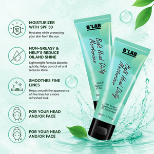 <span class=keywords><strong>Lotion</strong></span> hydratante après-rasage pour hommes, marque privée, pour le soin des zones déshérmées, laisse la tête brillante et le cuir chevelu sans gras - Product Image 3
