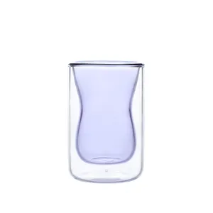 Chất lượng cao giá thấp sử dụng nhà Borosilicate Glass Mug uống Glass cup cốc cà phê với biểu tượng tùy chỉnh