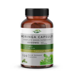 Private Label Organic Moringa Capsules 1000mg for Immune Support OEM Available - Product Image 1